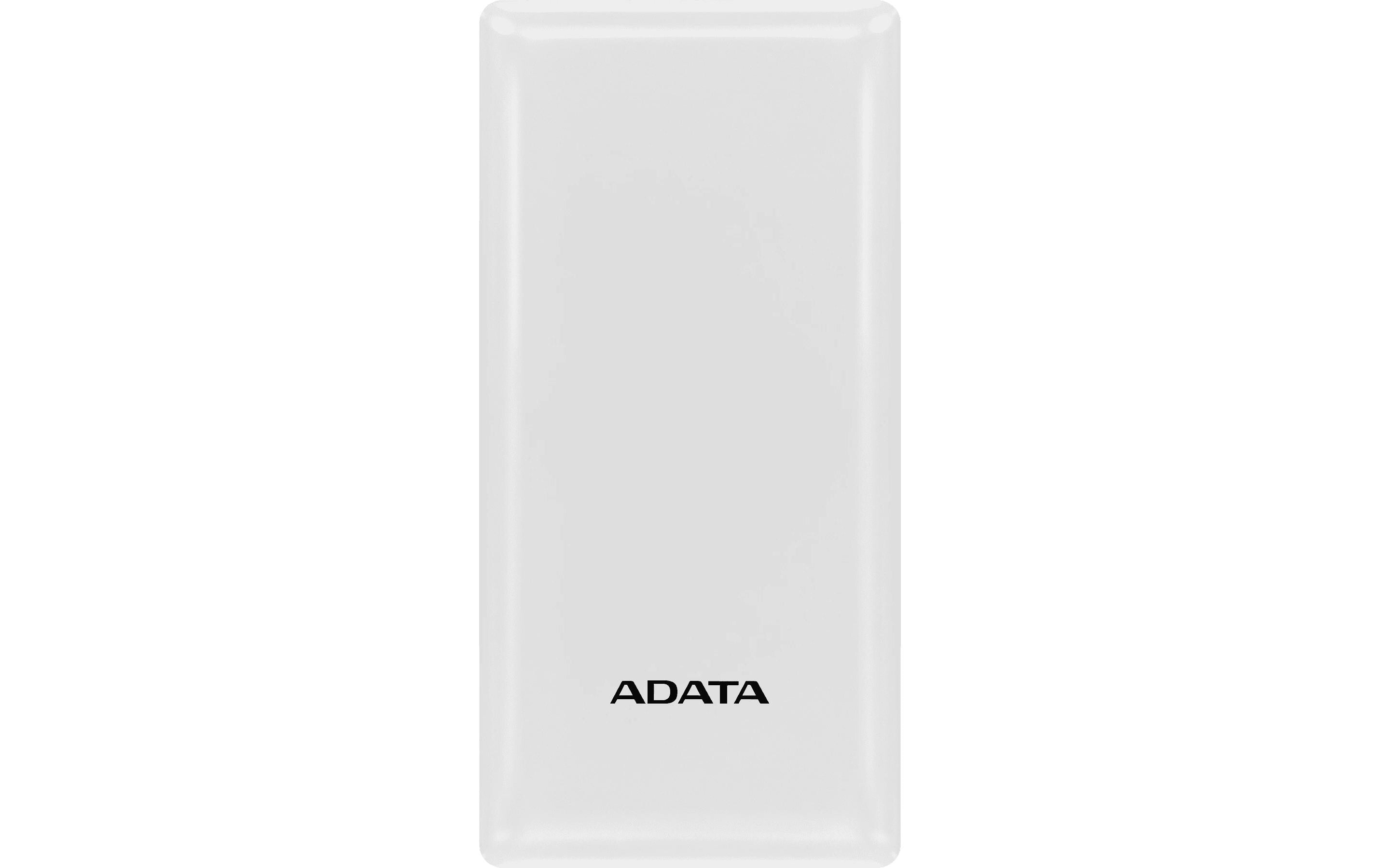 Adata PowerPack PBC20 White 20000mAh, 2x USB-A 1x USB-C Ausgang