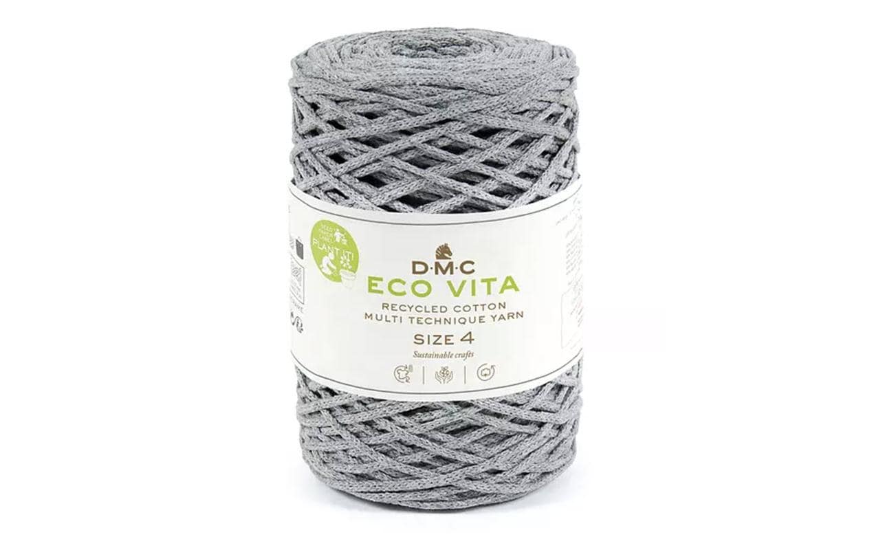 DMC Nova Vita 4 Baumwollgarn 2 mm Hellgrau 250 g, 200 m, 80% CO, 20% PES