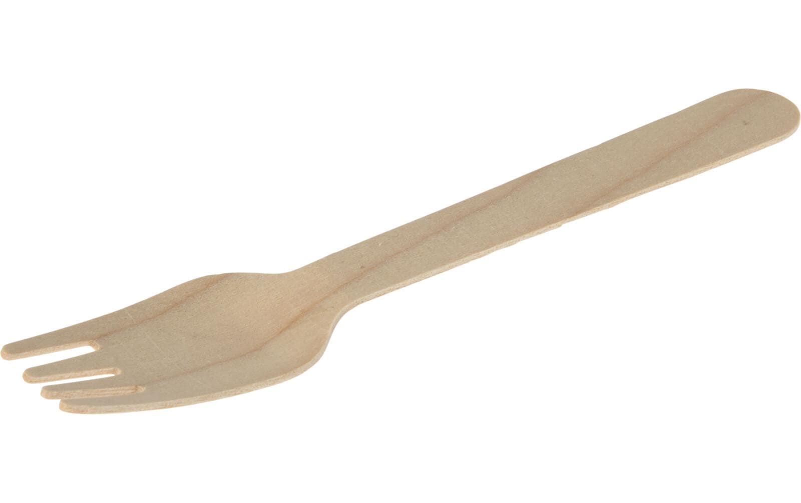 FURBER Einweg-Gabeln 40 Stück 16cm, Holz