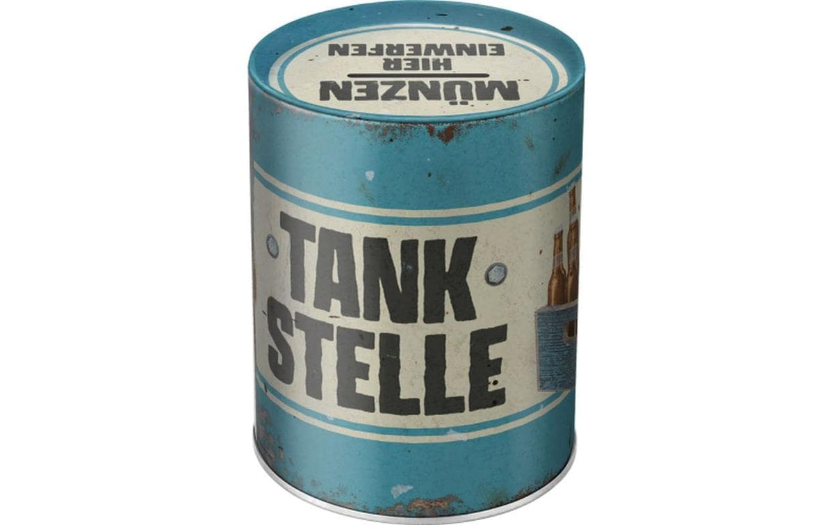 Nostalgic Art Spardose Tankstelle Bier Metall, 9.3x11.7 cm
