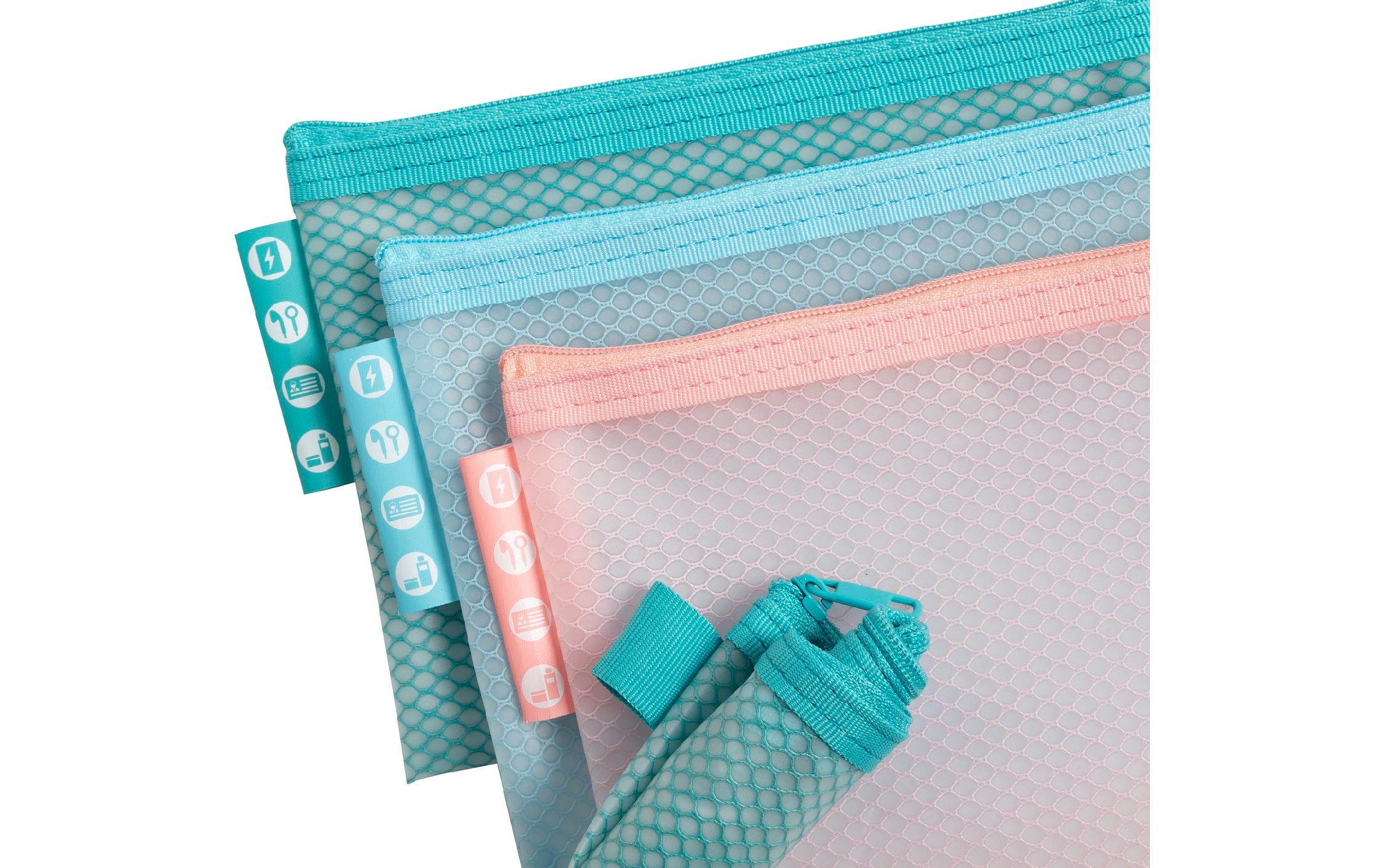 Exacompta Meshbag EVA Chromaline A6, 3 Stüc Pastell, Farben assortiert
