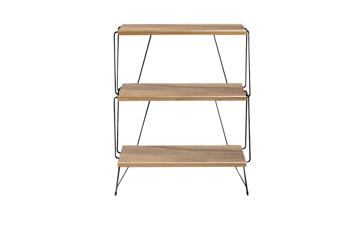 Woody Fashion Regal Lazandos Braun Span melaminbeschichtet, 46x76x30cm