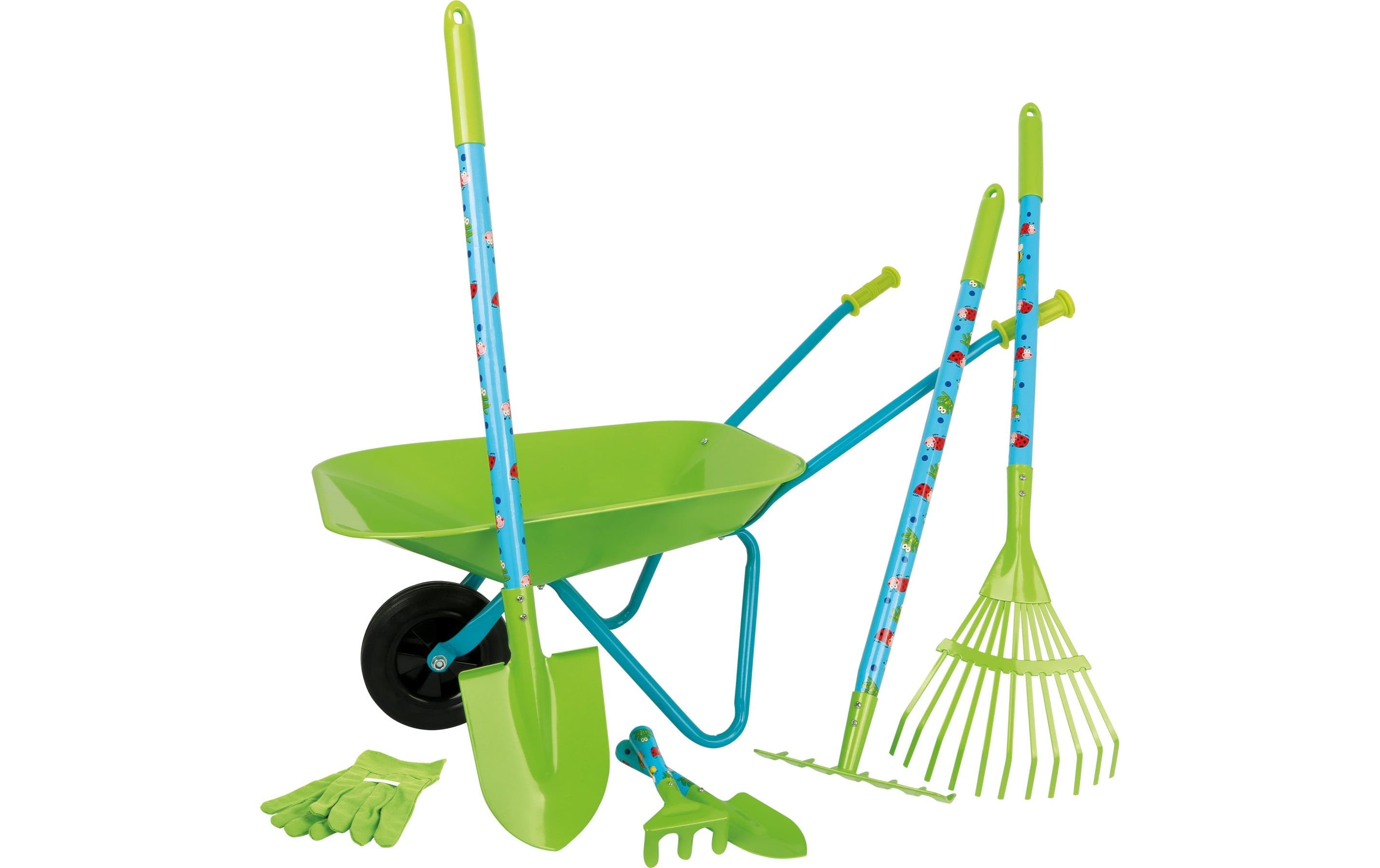Grosses Gartenset mit Schubkarre