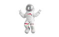 Wallxpert Wanddeko Astronaut Poylester, 35x48x10cm, Weiss/Silber