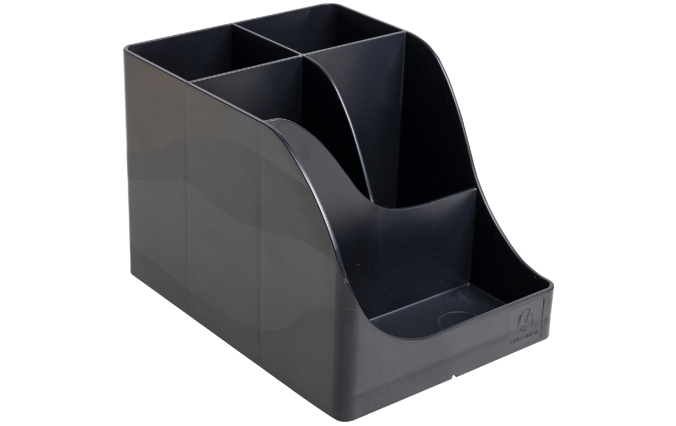 Exacompta Stifteköcher Pen-Wave Neo-Deco 5 Fächer, Schwarz