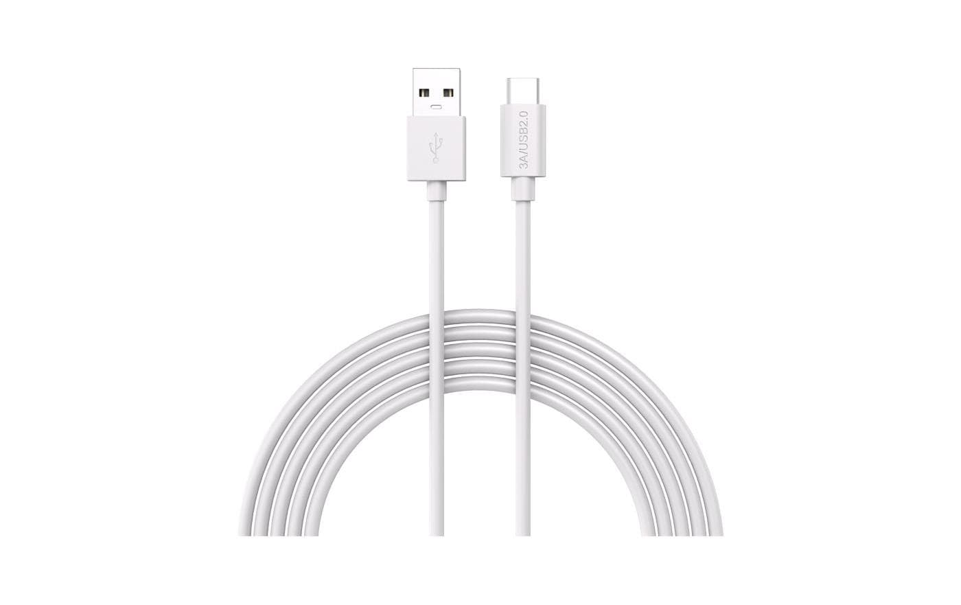 LMP USB2 USB-A - USB-C, 0.5m, weiss bis 36W