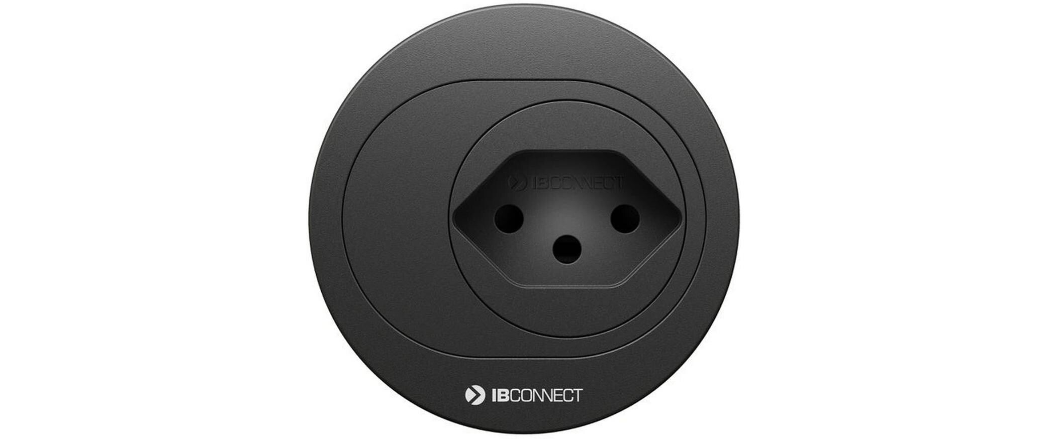 maxCONNECT ATOM Steckdoseneinheit schwarz 1x Typ 13, Stecker Typ 12