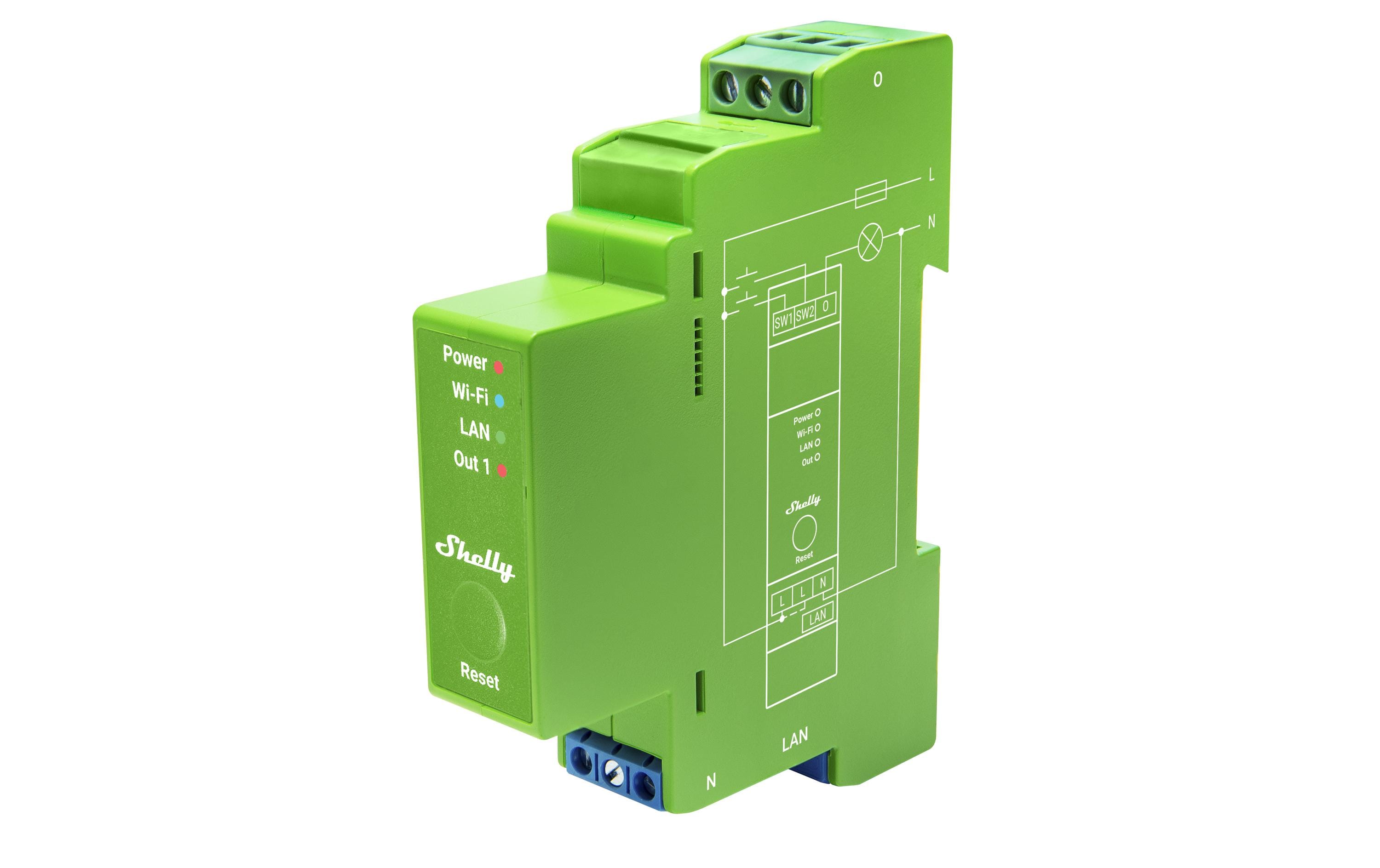 Shelly Pro Dimmer 1PM für DIN-Schiene