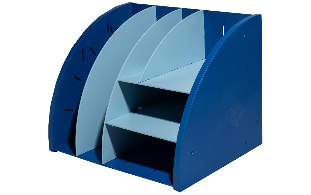 Exacompta, Organizer Bee Blue, verstellbar Recycling Kunststoff, dunkelblau / hellblau