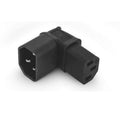 Alpha Elettronica Netzadapter C13 - C14 frontal gewinkelt, C13 Buchse, C14 Stecker