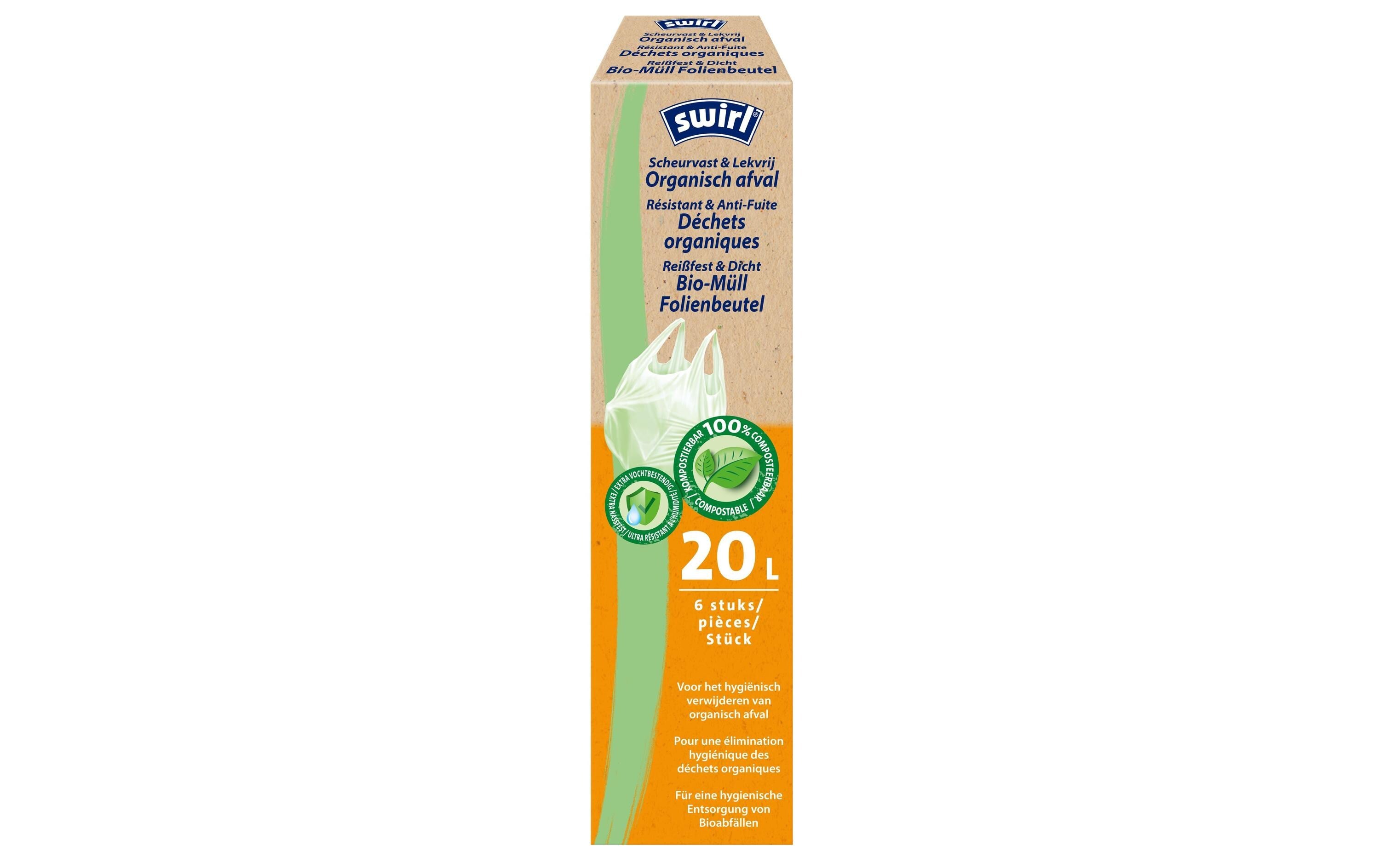 Swirl Bio-Müll Folienbeutel 20 L 6 Stück