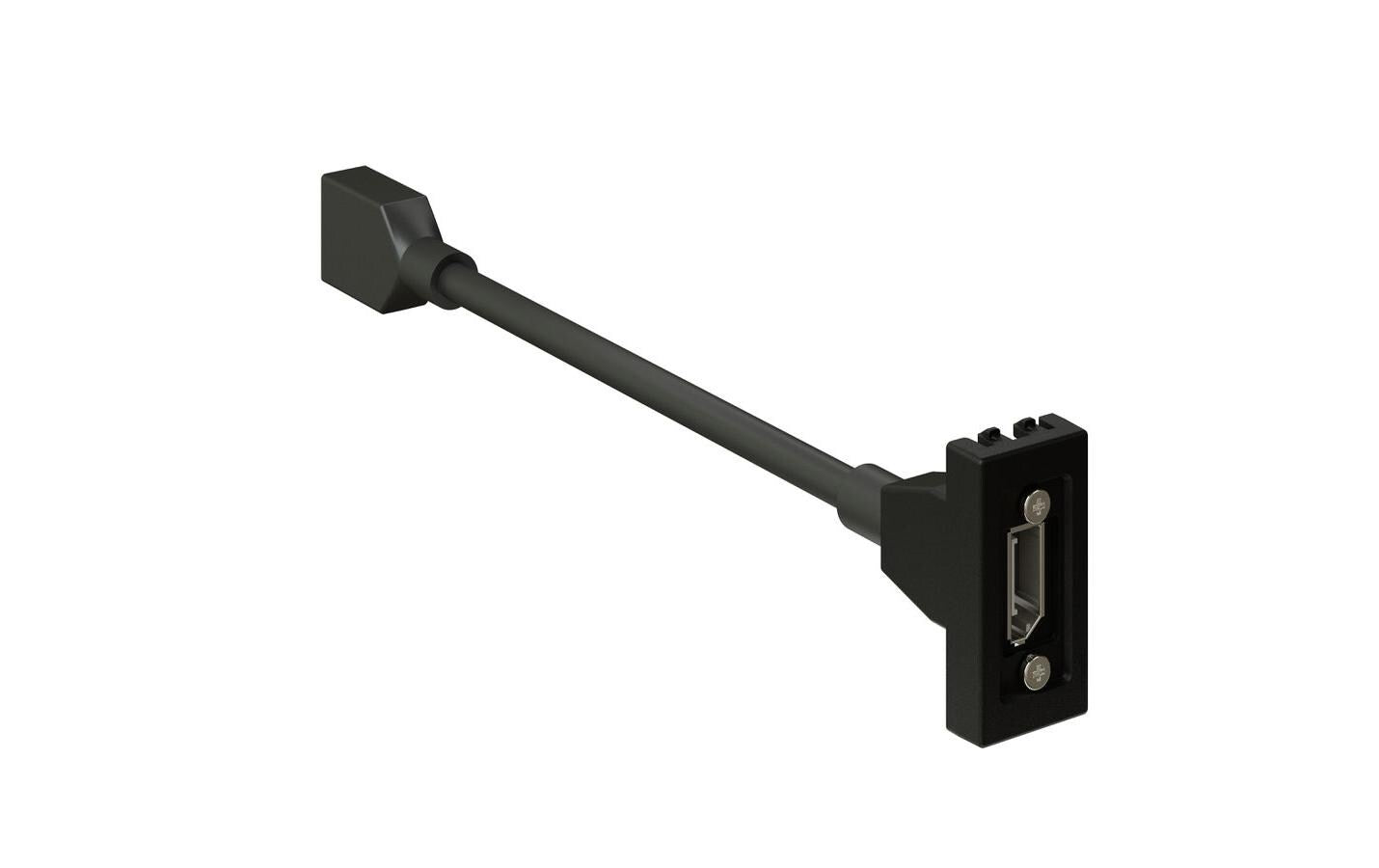 maxCONNECT Multimedia-Zubehör 45x22.5 anthrazit, 1x DisplayPort