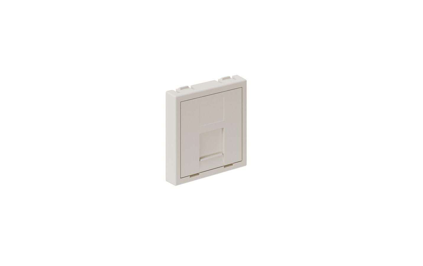 maxCONNECT Multimedia-Zubehör 45x45 weiss Abdeckung für 1x RJ45