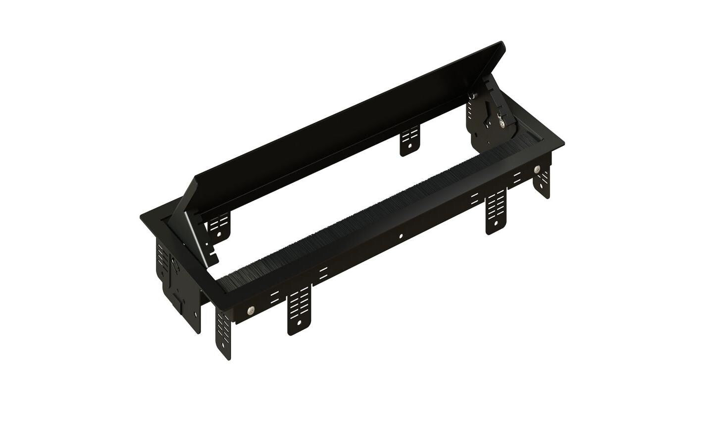 maxCONNECT BOX Einbaurahmen schwarz L 6-fach