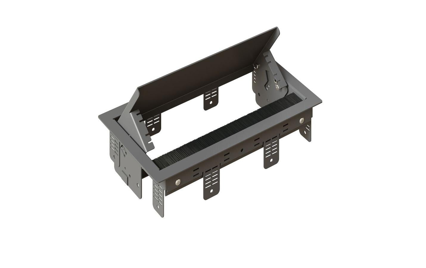 maxCONNECT BOX Einbaurahmen grau S 3-fach