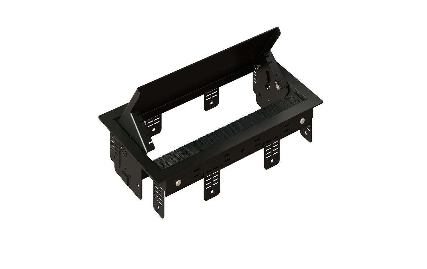 maxCONNECT BOX Einbaurahmen schwarz S 3-fach