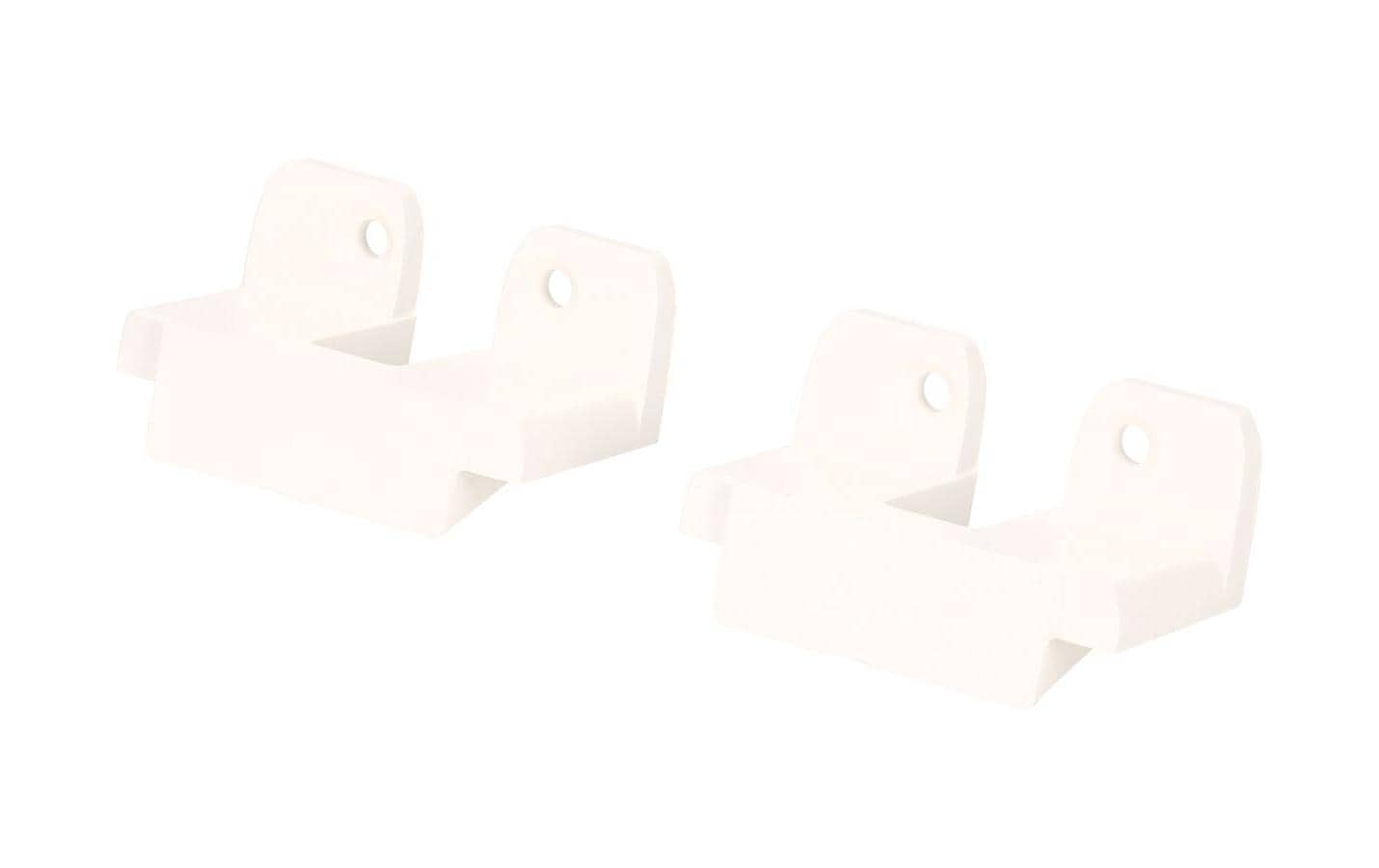 maxCONNECT CUBO Befestigungsset erhöht weiss, 2 Stück