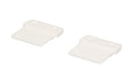 maxCONNECT CUBO Befestigungsset flach weiss, 2 Stück