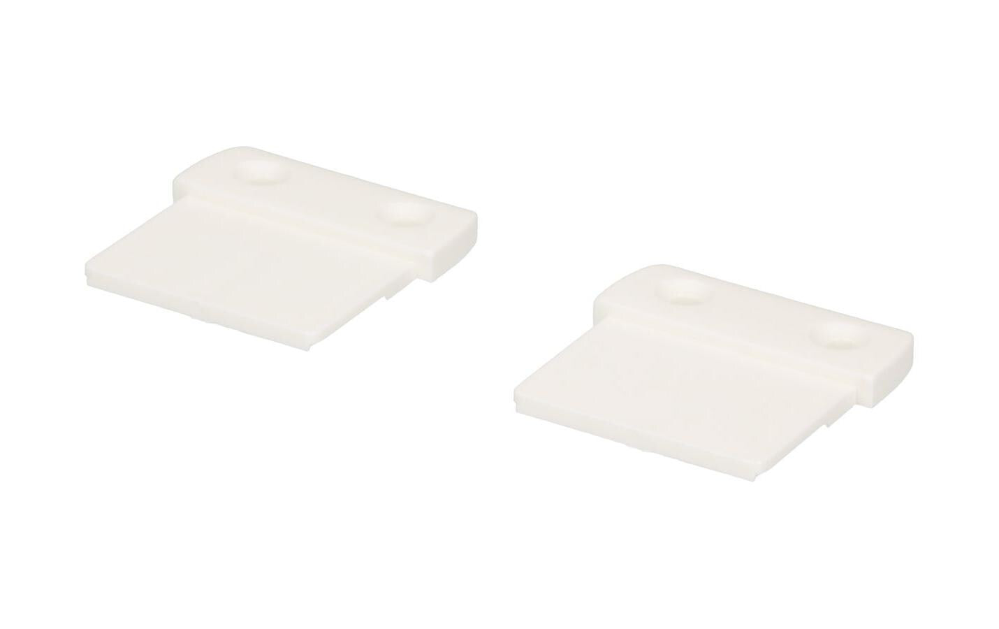 maxCONNECT CUBO Befestigungsset flach weiss, 2 Stück
