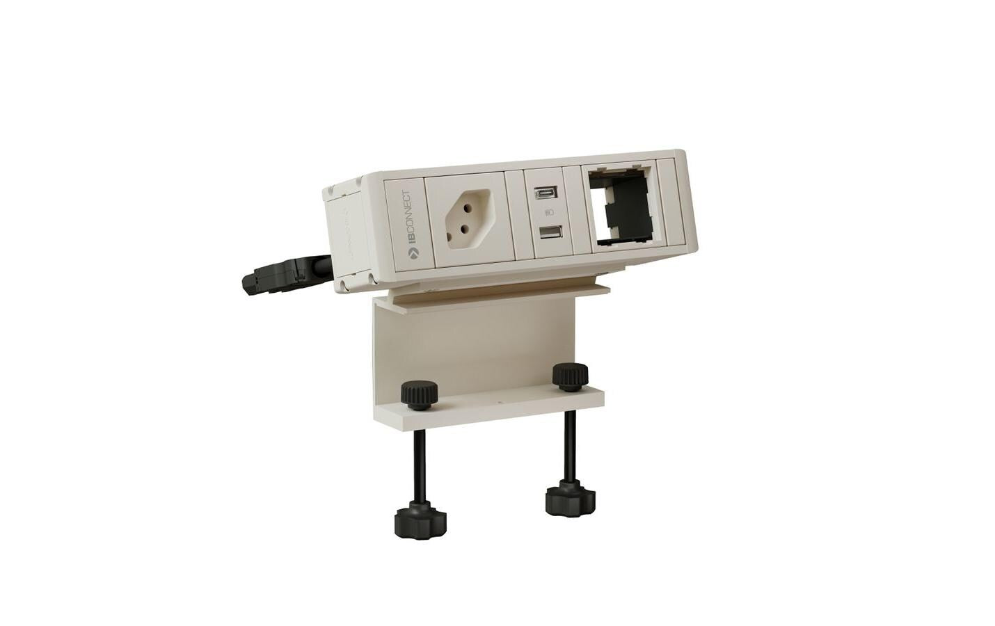 maxCONNECT CUBO T Steckdoseneinheit weiss 1x Typ 13 1x USB-A/C 1x Leermodul
