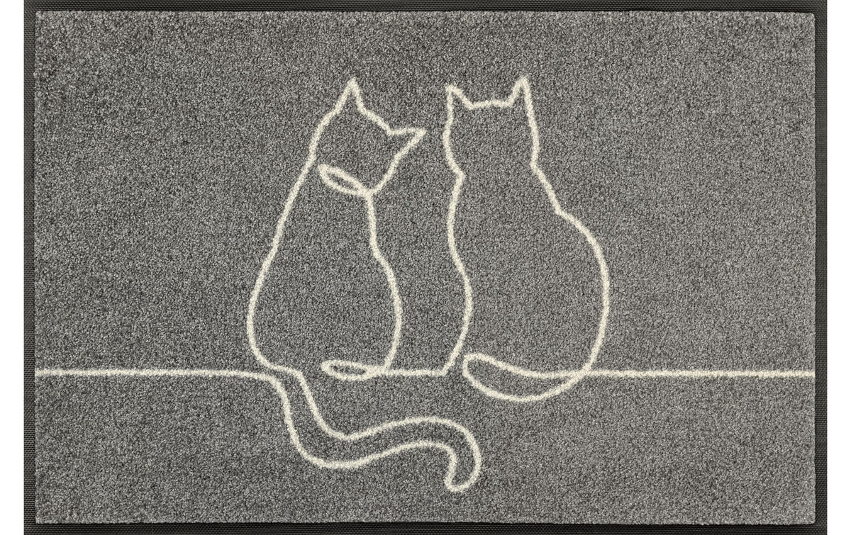 Wash+Dry Lovetails Fussmatte 50x75 cm, Flor Polyamid, Anti-Rutsch