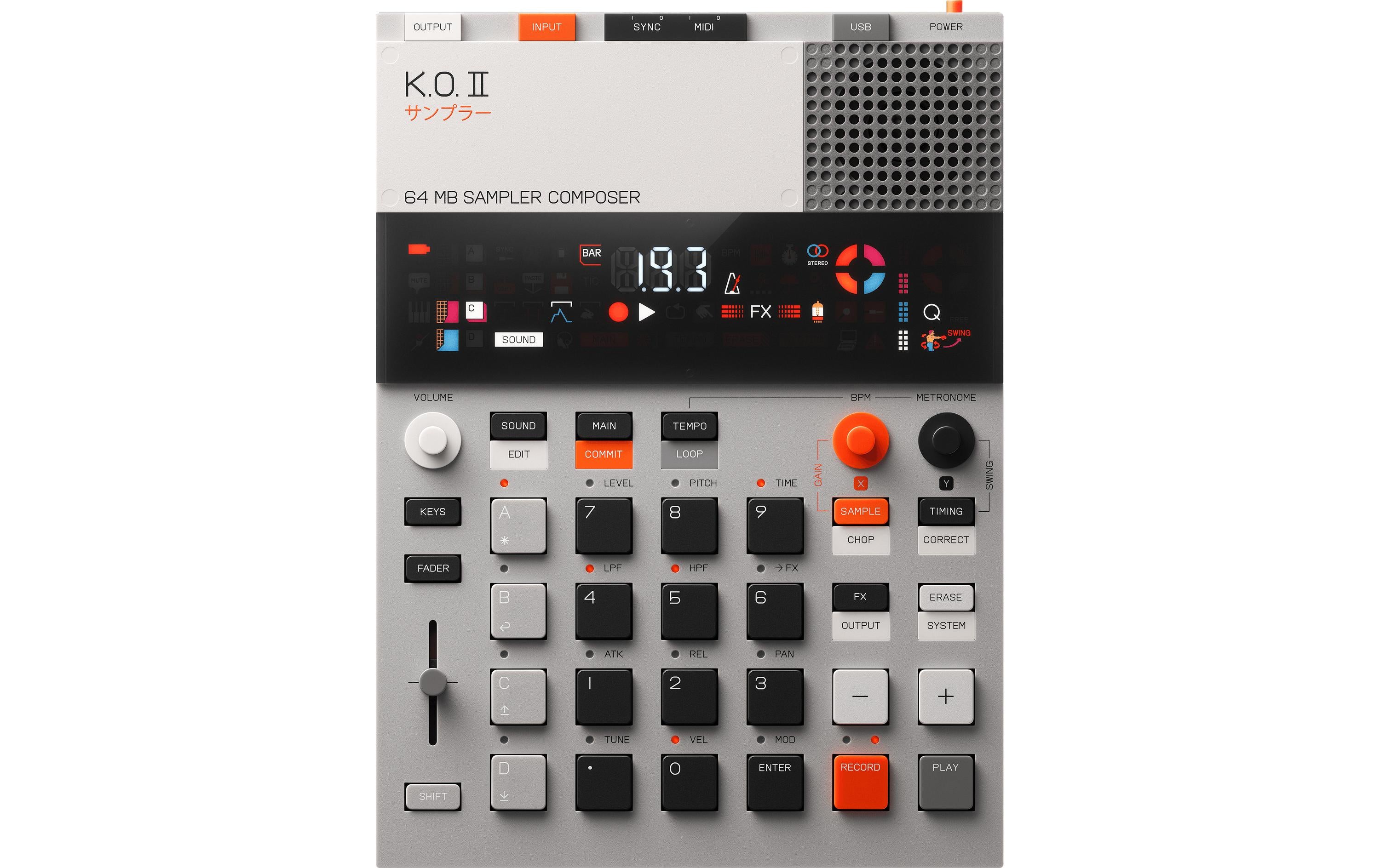 Teenage Engineering EP-133 K.O. II Mobiler Synth, Sampler und Composer