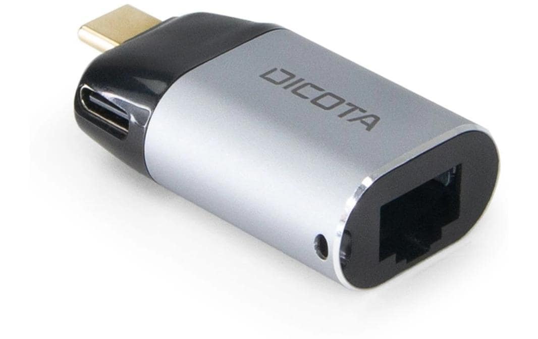 Dicota USB-C Ethernet Mini Adapter mit PD 100W