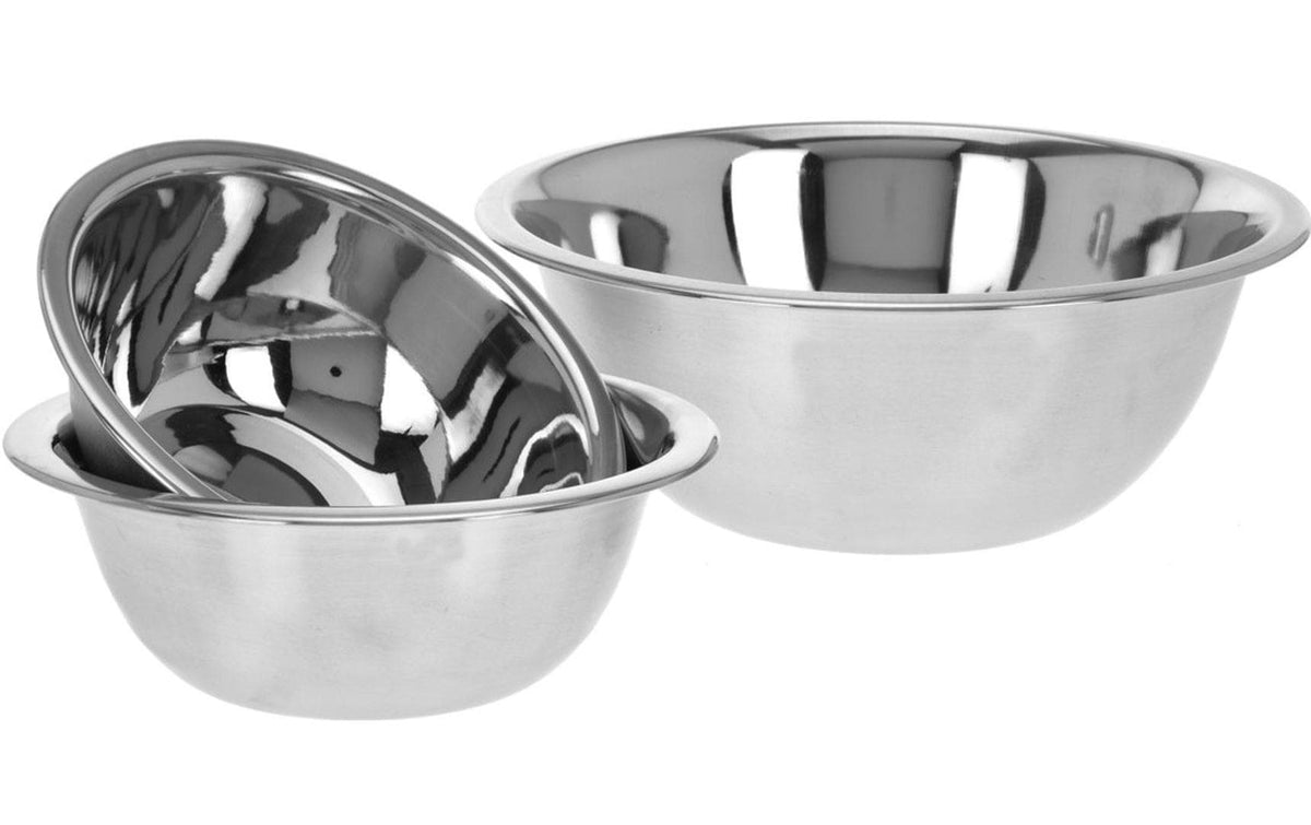 FURBER Edelstahl Schüssel 3er Set Edelstahl, 700/950/1900ml
