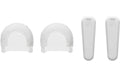 Shure 2x Windschutz, 2 Clipabdeckung weiss