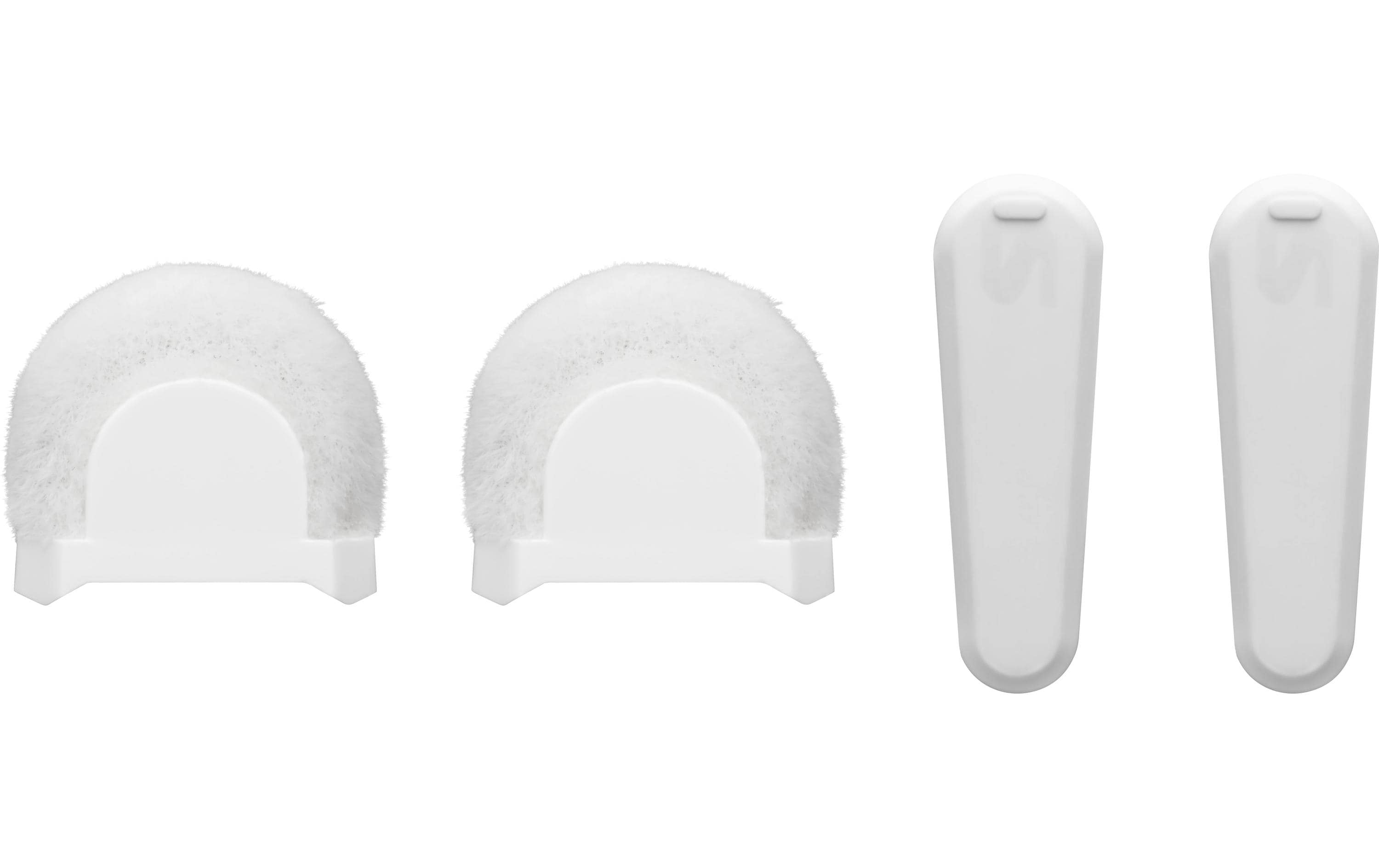 Shure 2x Windschutz, 2 Clipabdeckung weiss
