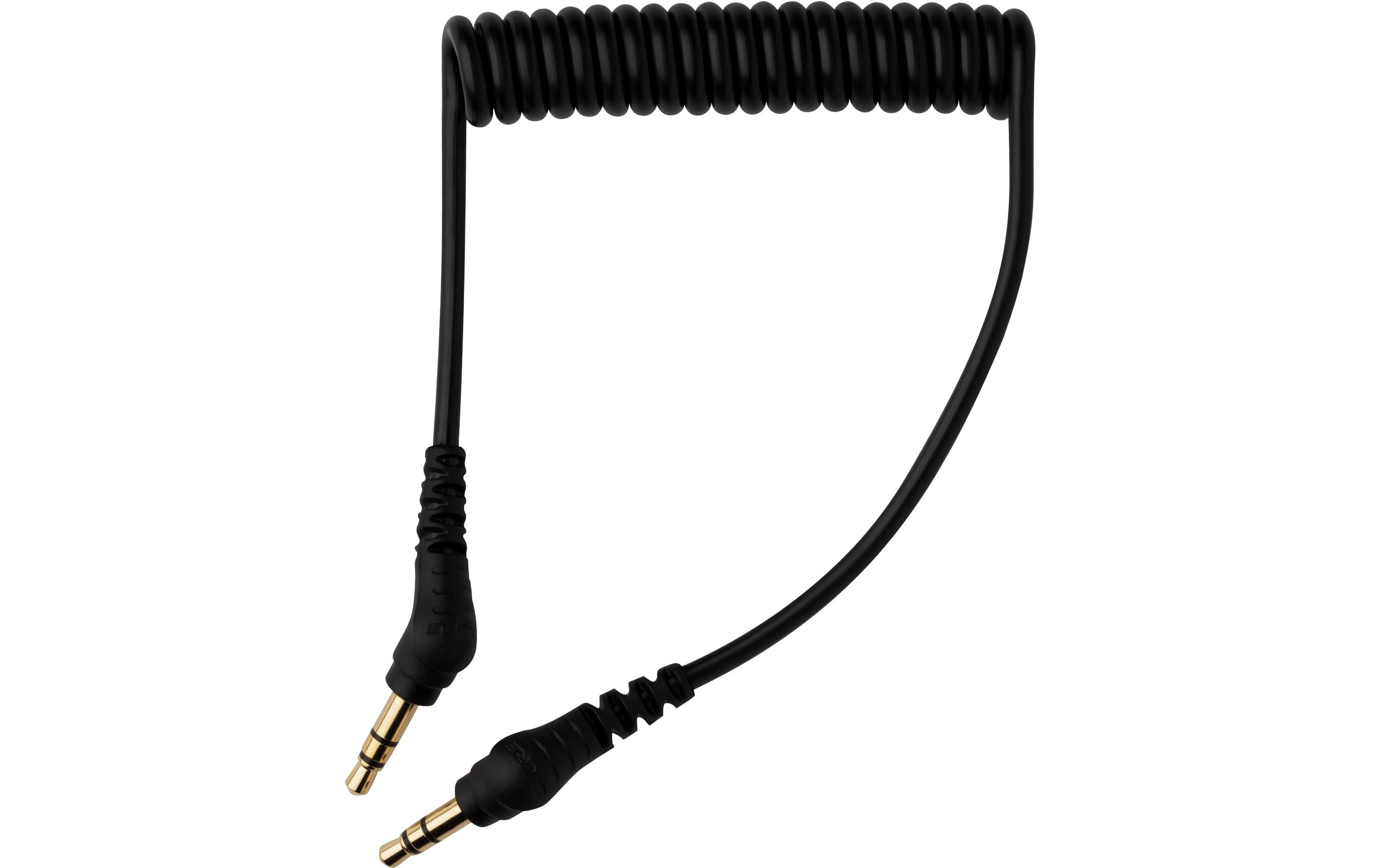 Shure 3,5 mm zu 3,5 mm Kabel, gewickelt bis max. 1000 Volt, mit Anschlussstücken