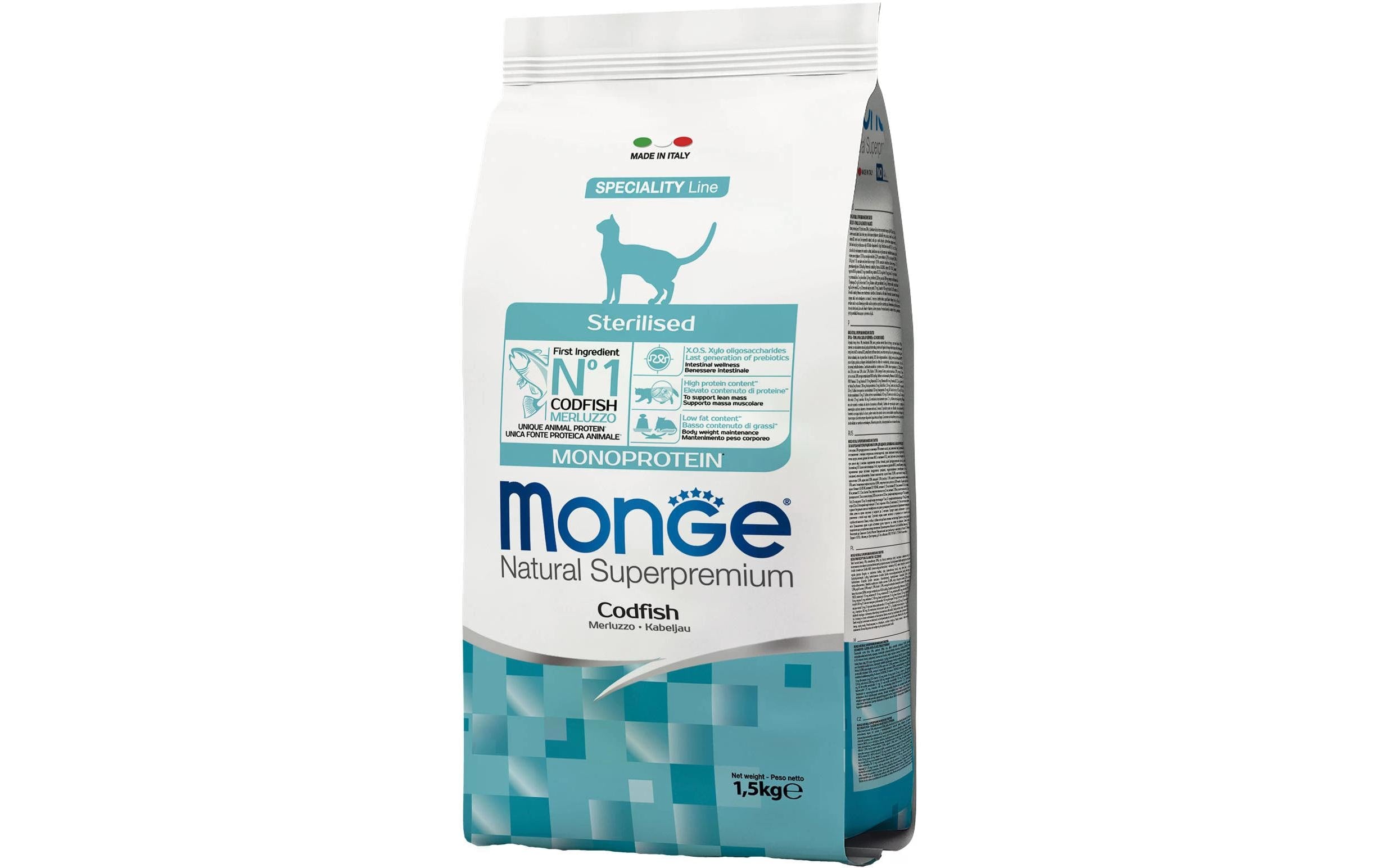 Monge Cat Sterilised Codfish 1.5kg