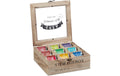 relaxdays Teebox Holz 9 Fächer 9 x 24 x 25 cm