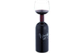 relaxdays Weinflasche mit Glasaufsatz Wine not?