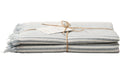 Esmée Hamam und Strandtuch Sol 100x190 cm Blau-Weiss, 50% Bio Baumwolle & 50% Leinen