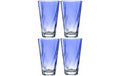Leonardo Trinkglas Twist, 300ml blau blau, 4 Stück, 300 ml