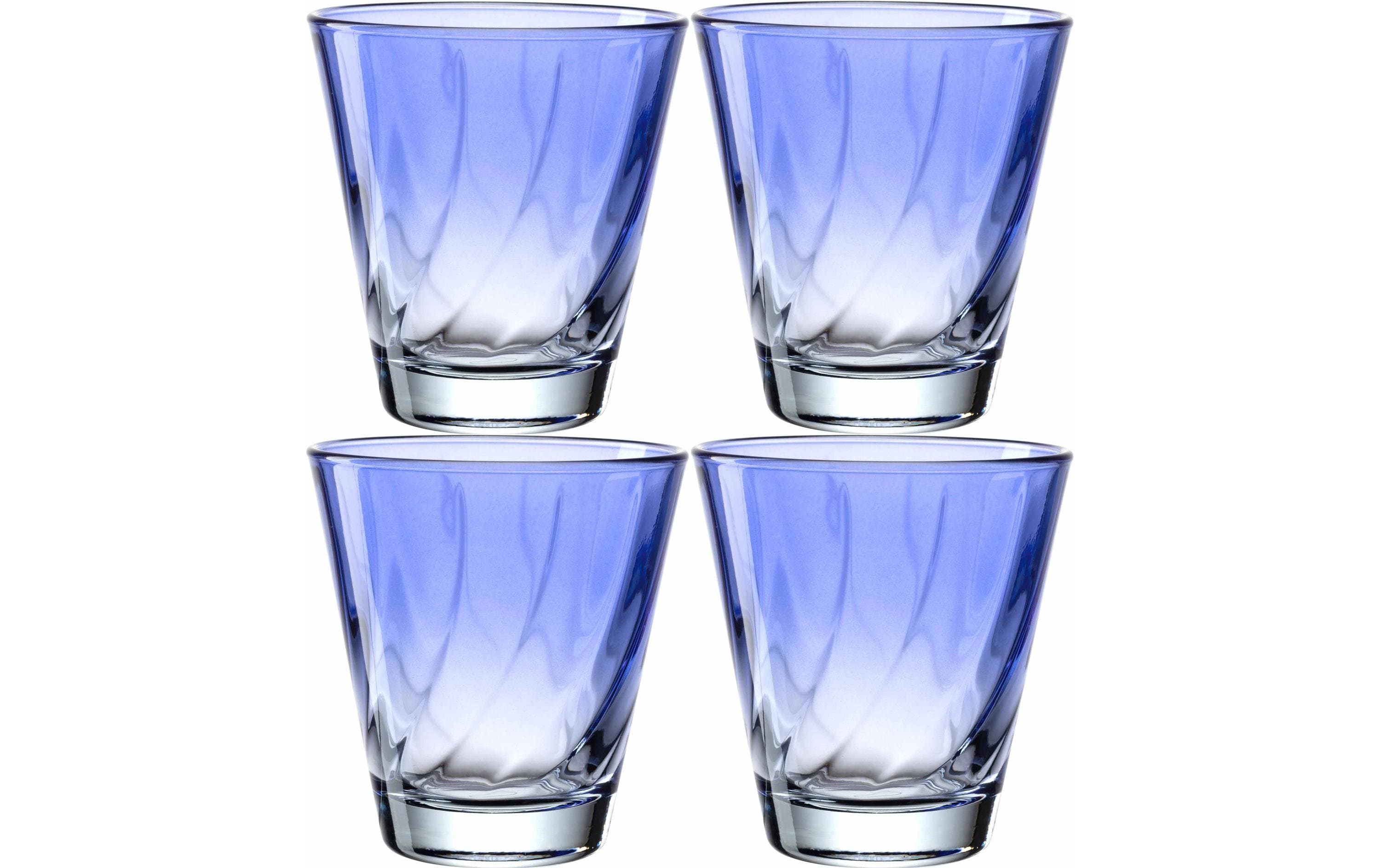 Leonardo Trinkglas Twist, 215ml blau blau, 4 Stück, 215 ml