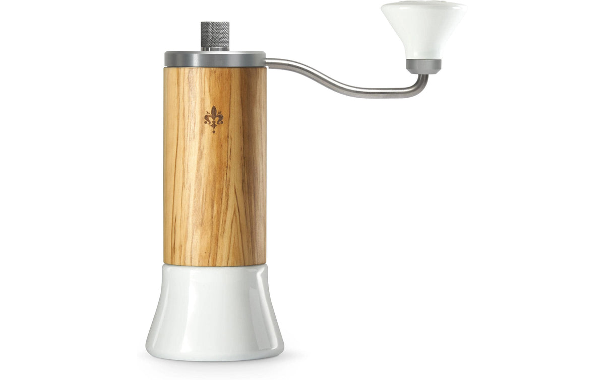 Eureka Kaffeemühle BabyGrinder Olivenholz Handkaffeemühle Olivenholz, KeramikBehälter