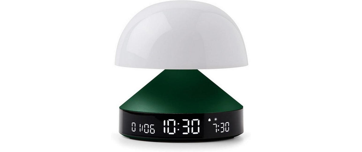 Lexon Lichtwecker Mina Sunrise LCD, Sonnenaufgangssimulation, Dunkelgrün