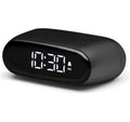 Lexon Digitalwecker Minut LCD, inkl. USB-C Ladekabel, Schwarz