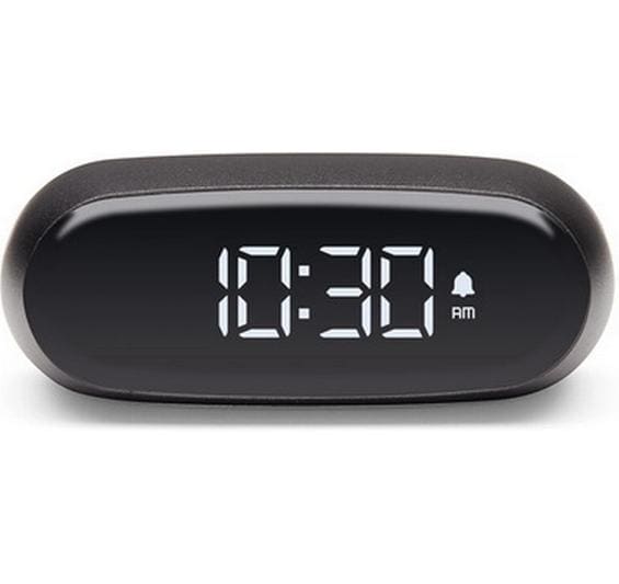 Lexon Digitalwecker Minut LCD, inkl. USB-C Ladekabel, Dunkelgrau