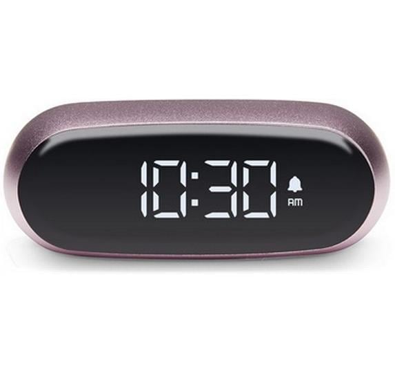 Lexon Digitalwecker Minut LCD, inkl. USB-C Ladekabel, Rosa