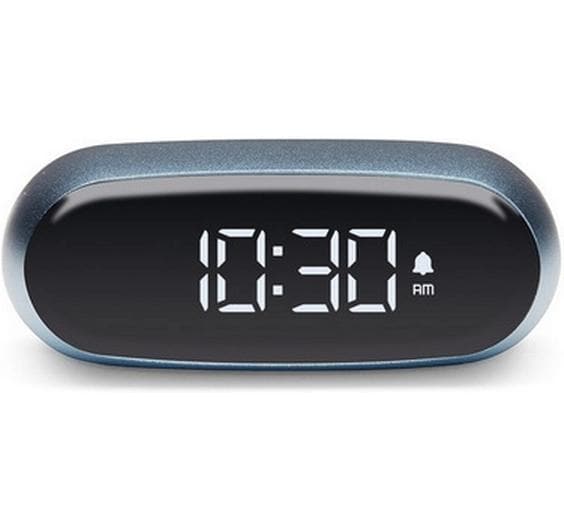 Lexon Digitalwecker Minut LCD, inkl. USB-C Ladekabel, Hellblau