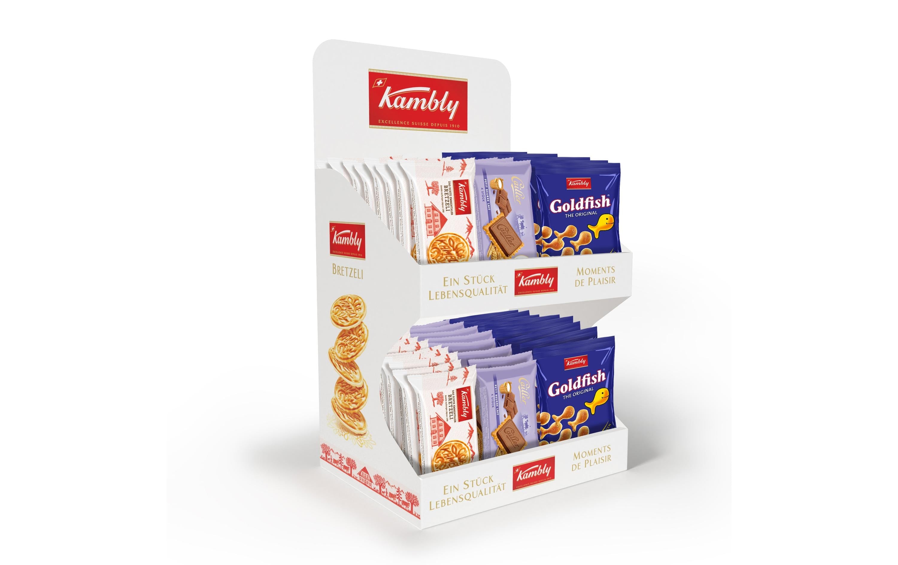 Mini-Kiosk assortiert 3 Sorten a je 16 Stück
