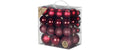 H&J Weihnachtskugel Morello Cherry 54 Stück, 4-8 cm, Kunststoff
