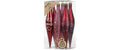 H&J Weihnachtskugel Bordeaux Red Olive 6 Stück, Kunststoff, 15 cm