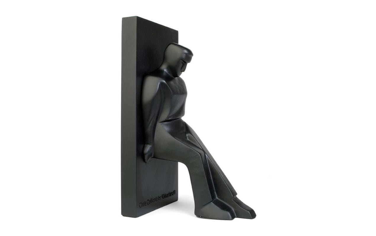 Kikkerland Buchstütze Leaning Pair Stahl