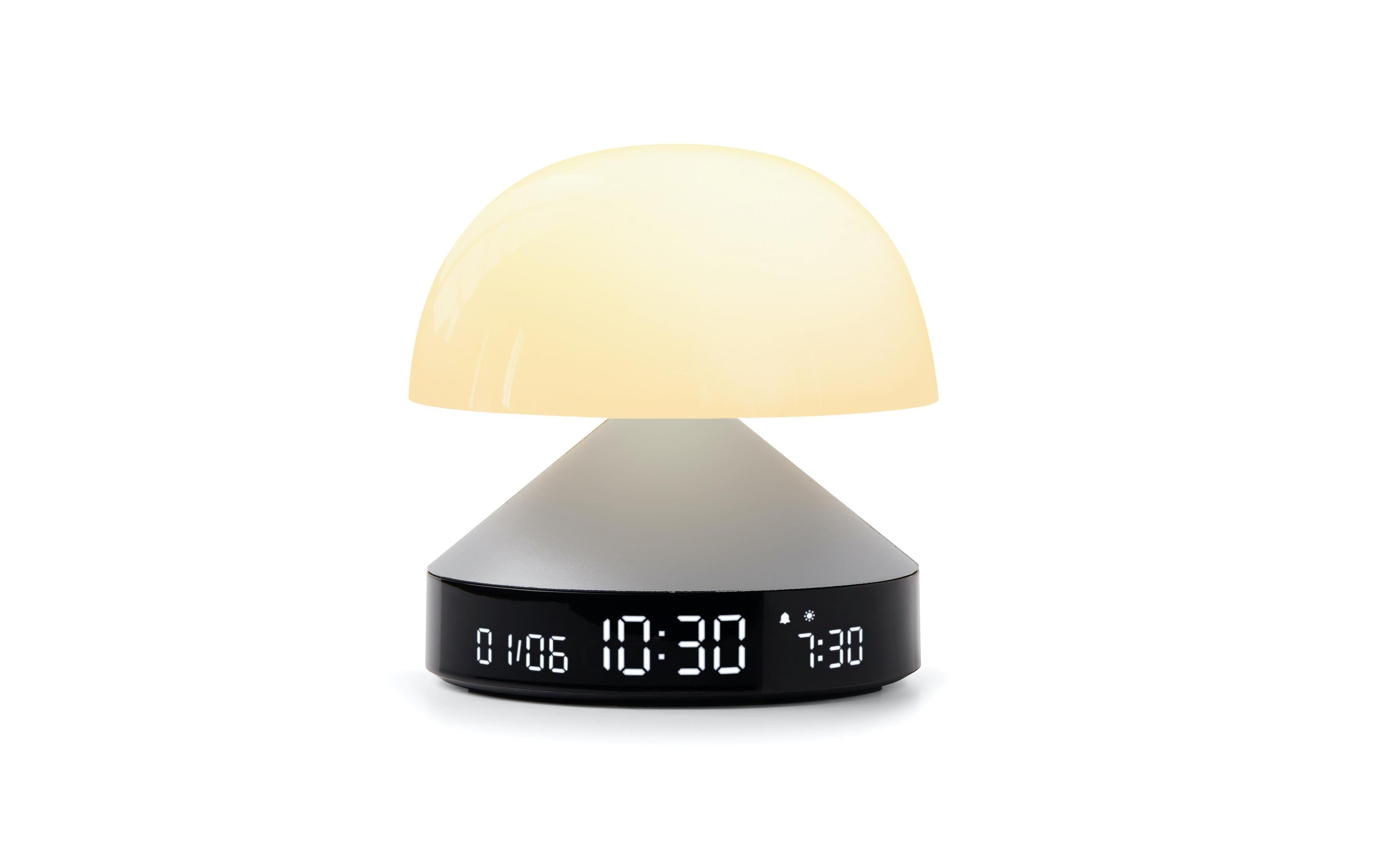 Lexon Lichtwecker Mina Sunrise LCD, Sonnenaufgangssimulation, Alu