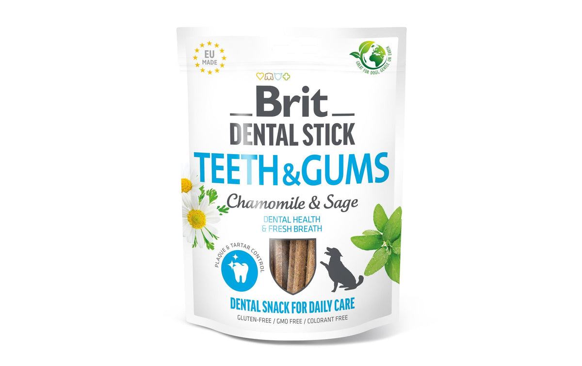 Brit Dental Stick Kamille & Salbei 251g Zähne & Zahnfleisch, 7 Stk.