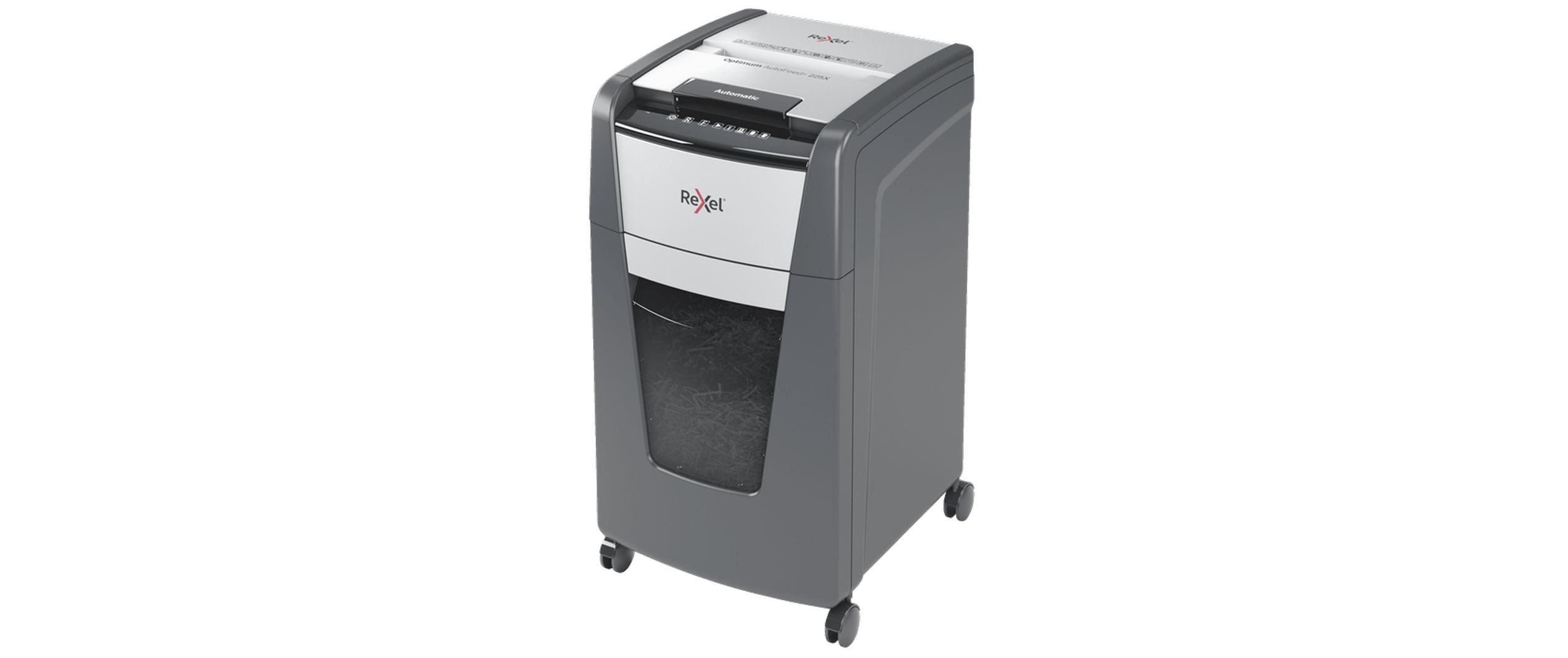 Rexel Aktenvernichter Optimum Autofeed+225X 4x26mm Partikelschnitt
